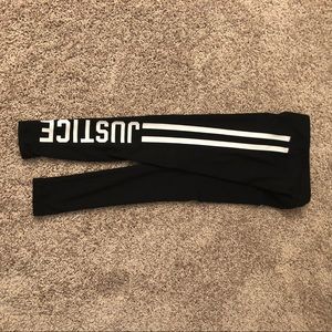 Girls black sporty leggings